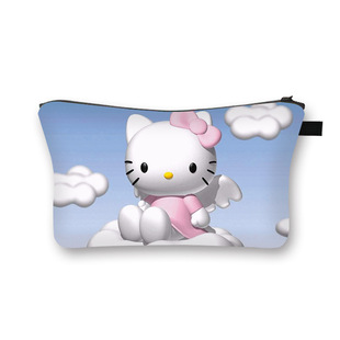 2023 Summer new HelloKitty Girls cute cosmetic bag student cartoon cosmetic bag storage bag wholesale