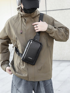 2025 Fashion Chest Bag Crossbody Bag Business Simple Men's Chest Bag Daily Personality Portable Travel Satchel for Men