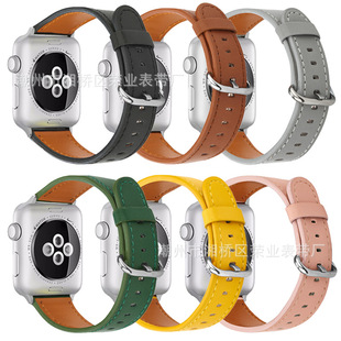 Оптовая Продажа с фабрики применимо Apple Watch Apple watchSE6/5/4/3 поколения круглый хвост из натуральной кожи яблочный ремешок