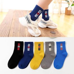 2024 autumn and winter new children's socks breathable cotton socks boys and girls cartoon sports socks baby tube socks wholesale