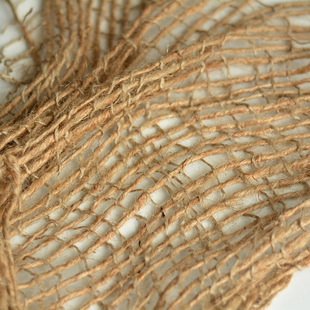 Large Mesh Coarse Rope Woven Background Cloth Retro Chinese Style Jute Cloth Still Life Photography Photo Decorative Props