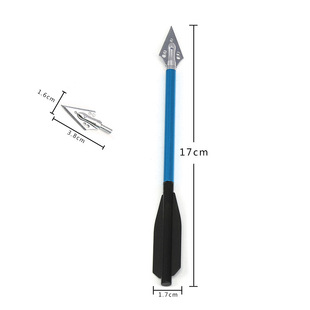 Bow and arrow shooting 6.75 inch aluminum rod crossbow red short arrow a box of 6 diameter 6mm total length 17cm