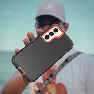 Cross-border exclusive for Samsung S23Plus mobile phone protective case S23 drop-resistant three-in-one mobile phone case S23Ultra