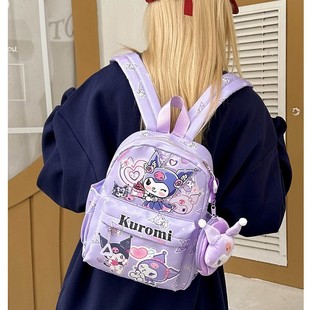 Cartoon New Sanrio Children's Schoolbag Ultra-light High-value Exquisite Hanging Ornaments Kindergarten Kulomi Parent-child Backpack