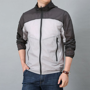 The same style summer sun protection clothing men's thin breathable color matching skin clothing outdoor windbreaker fishing sun protection clothing