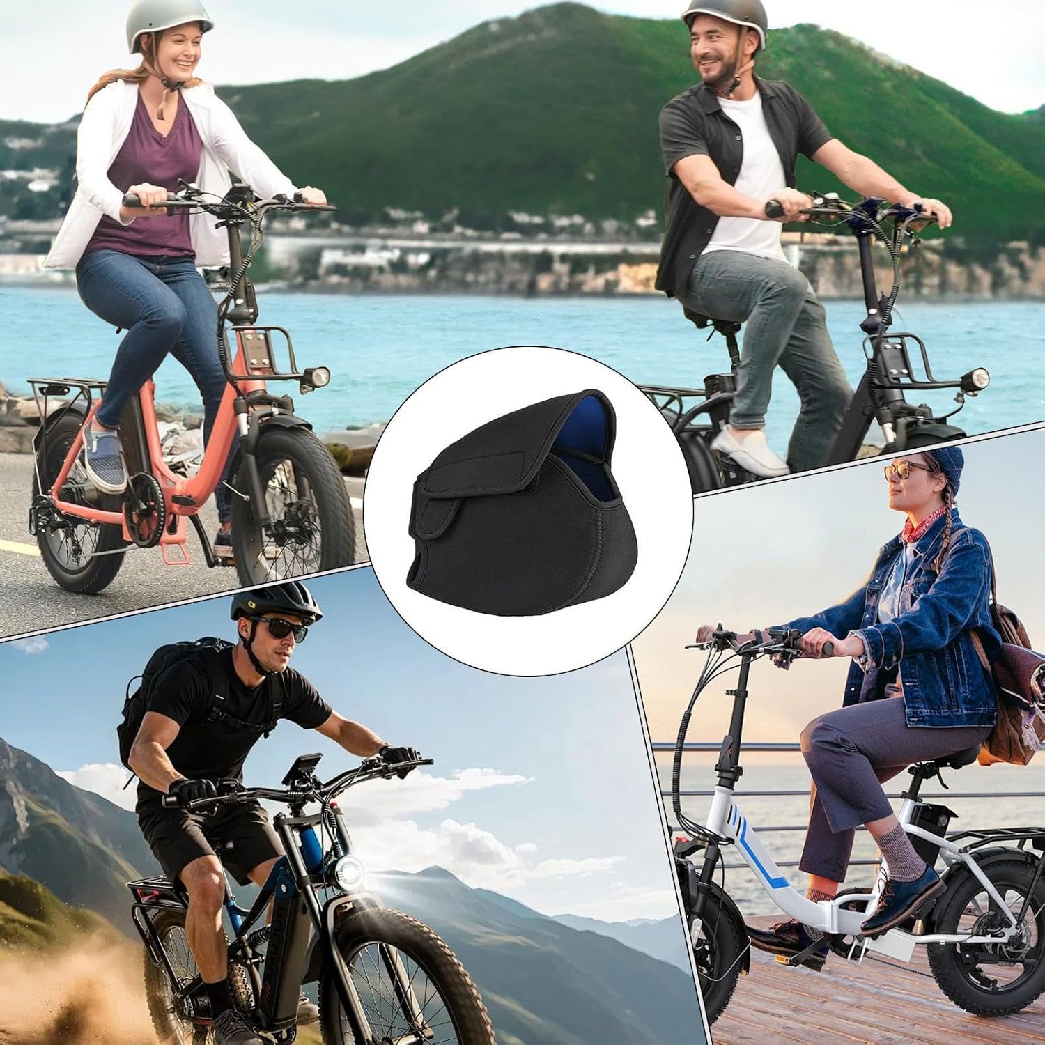 Electric Bicycle Motor Protective Cover Ebikes Mid-Mounted Engine Protective Cover Waterproof and Dustproof Battery Protective Cover