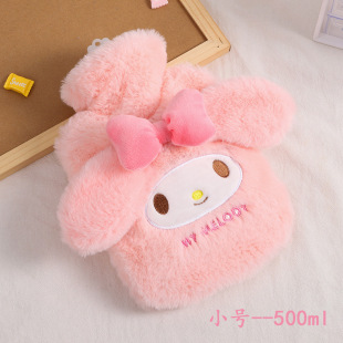 Новый пакет с горячей водой Sanrio типа впрыска воды ins мультяшный плюшевый мешок с теплой водой студент теплая ручная сумка оптом