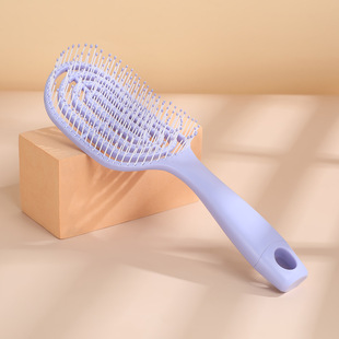 Macaron Cute Hollow Fluffy Wet and Dry Comb Hair Comb Massage Comb Anti-static Long Hair Hair Comb