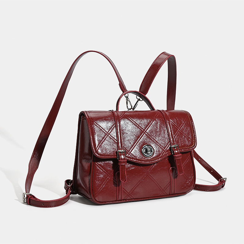 2026 New Style Messenger Backpack, British College Style, Large Capacity Commuter Shoulder Bag, Student Backpack