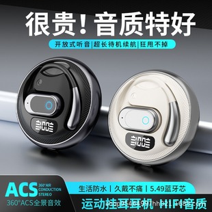 Cross-border new metal F206 non-ear OWS Bluetooth headset ear-hanging sports headset long endurance noise reduction
