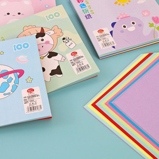 Student stationery Cartoon creative color handmade origami Children DIY square Paper Crane Origami