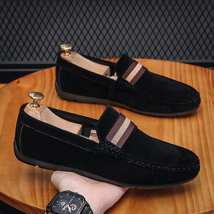 2023 autumn new men's loafers men's shoes casual shoes all-match lazy slip-on driving shoes one-piece delivery