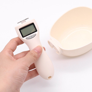 New dog food spoon long handle kitchen spoon electronic dog food scale pet measuring spoon cat food spoon pet measuring cup
