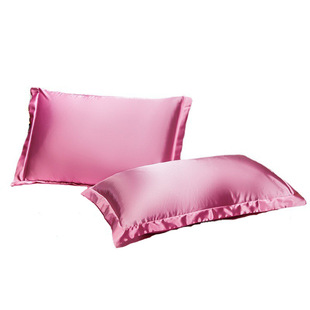 Factory for foreign trade simulation silk pillowcase wholesale satin pillowcase cross-border export pillowcase solid color