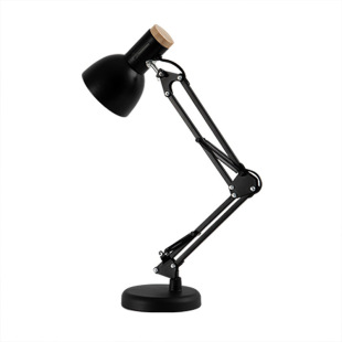 Classic American European style LED wood metal iron student learning Office children eye protection bedroom bedside lamp