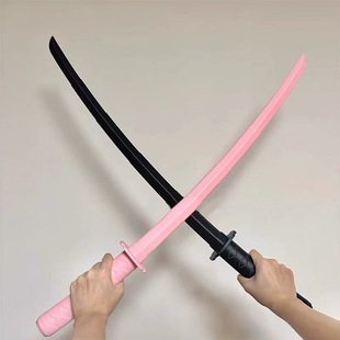 Powder warrior telescopic sword telescopic knife turnip knife family warrior blade long decompression toys a generation of postage