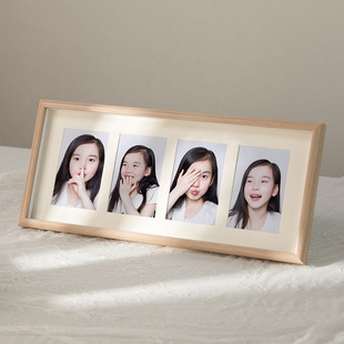 Children's ID Photo Frame Set Up Table Record Hundred Days Baby's Long Picture Frame 2 Inch Photo Memorial Frame Image Frame