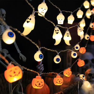✅Cross Border New Pumpkin Ghost Skull Festive Party Decoration Lights LED Halloween Ghost Festival Pumpkin Lantern