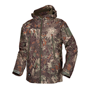 5.56Tad Fleece Jacket Autumn and Winter Waterproof Men's and Women's Outdoor Russian Camouflage Clothing Sharkskin Soft Shell Jacket