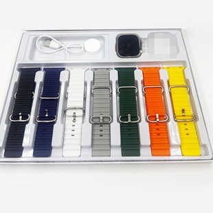 Cross-border Explosions Smart Watch T800 & 7 1 10-piece Set of Seven Watch Strap Set Box Multifunctional Watch Face