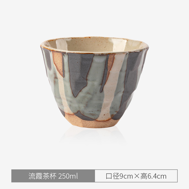 Yaponiya importi Mino pishirilgan retro qo'pol cho'milgan choy kosasi yapon qo'l ishi uy wabi-sabi chay kosasi keramika xozin kosasi