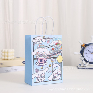 Sanrio printed kraft paper tote bag kulomi birthday party gift bag shopping bag factory