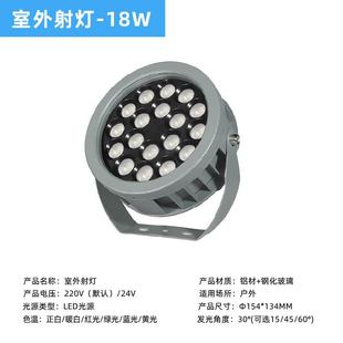 Led Ground-Mounted Floodlight Outdoor Waterproof Spotlight with Brim 36W Tree Light Engineering Lawn Ground-Mounted Lighting Spotlight
