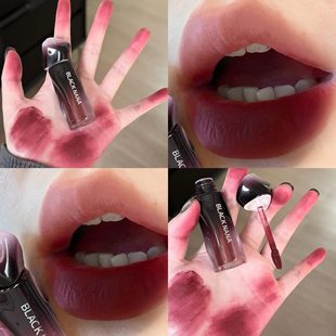 Новый продукт BLACK NANA Хосино Унитус для губ грязный матовый бархат не легко выцветает