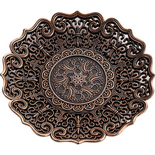 Hollow alloy tea cup mat tea ceremony insulation round metal kung fu tea ceremony cup holder combination tea set accessories