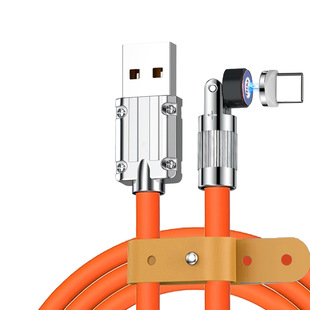540 градусов гик USB Магнитная вращающаяся линия быстрой зарядки TYPE-C линия зарядки Android ручная линия передачи данных