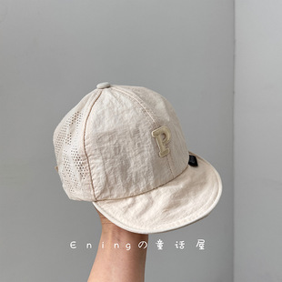 Quick-drying small month-old baby hat spring and summer thin male and female baby cap sun protection baseball cap