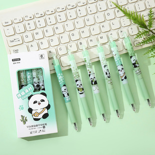 Креативная новая гелевая ручка Panda push красивый мультяшный милый большой емкости ST наконечник быстросохнущая черная ручка студенческий знак