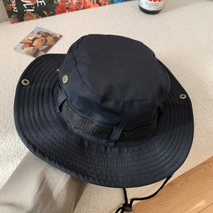 Western Cowboy Hat Children's Summer Outdoor Japanese Camping Mountaineering Hat Internet Popular Ins Big Eave Sun Protection Hat for Men