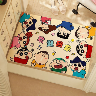 Вы приходите без рук, напольный коврик, коврик для входной двери, ковер Crayon Shin-chan, моющийся, моющийся, устойчивый к пятнам коврик для входной двери из полиуретана