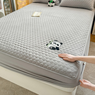 Category A Original Cotton Waterproof Padded Bed Cover Original Cotton Embroidered Bed Cover Three-piece Simmons Mattress Protective Cover