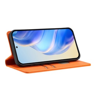 Suitable for iPhone16 mobile phone leather case 15Pro candy color litchi pattern anti-theft brush card holder 14plus