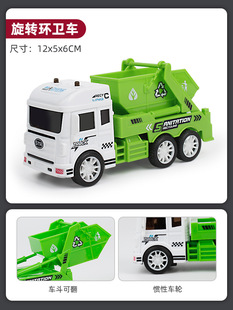 Children's toy car inertia fall-resistant door simulation police car ambulance model boy school bus car suit