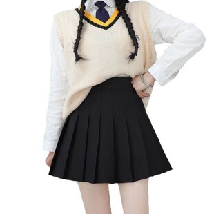 2025 Pleated Skirt Elastic Waist New Four Seasons Skirt Spring and Summer Women's Short Skirt