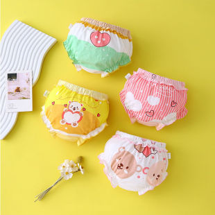 Baby Girl Underwear Girls Summer Pure Cotton Infant Shorts 2 Baby 4 Small Pants 1-3 Years Old 5 Triangle Panties