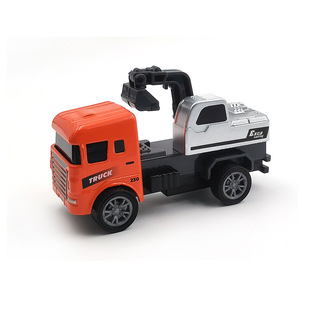 Xingyuanda cartoon alloy car pull back engineering car excavator fork car Soil Machine children's toy small gift wholesale