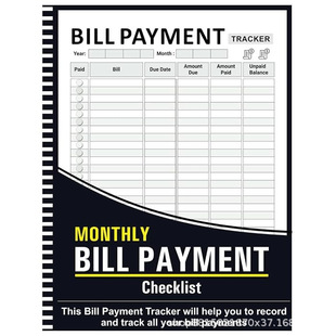 Новый трансграничный Bill Tracker Notebook Monthly Bill Payment Бюджетный план