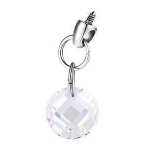 F136 Titanium Lip Nail Bullet Zircon Water Drop Pendant Earrings G23 Titanium Alloy Star Diamond Horse Eye Ear Nail