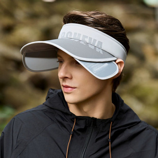 Summer Men's Anti-ultraviolet Air-top Retractable Big-brimmed Hat Fashionable Outdoor Cycling Windproof Sun Hat Mountaineering Hat