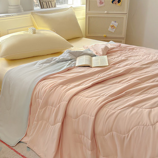 New Style Jinammonia Summer Quilt Class A Simple Solid Color Cool Ice Silk Air Conditioning Quilt Student Dormitory Summer Quilt