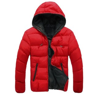 Foreign Trade AliExpress New Men's Feather Cotton-padded Jacket Lightweight Casual Men's Jacket Autumn and Winter Youth Hooded Jacket Trendy