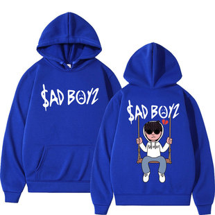 Junior H Sad Boyz 4 Life Print Hoodie Harajuku Hip Hop Overs