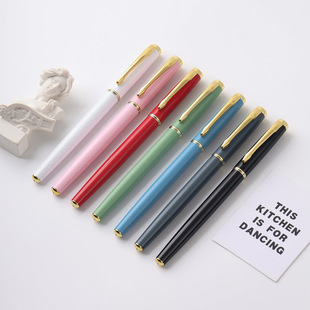 High-grade metal pen signature pen can be printed logo black business neutral pen advertising pen custom pen meeting gift pen