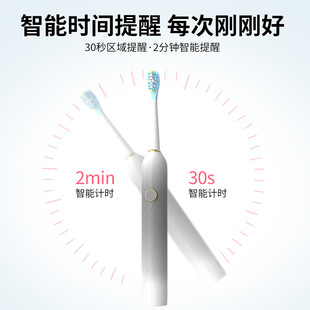 Spot Wholesale Y2 Waterproof Electric Toothbrush, High-Looking Gradient Adult Model 5-Speed Mode Sonic Electric Toothbrush