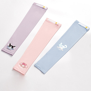 Sanrio Genuine Summer Children's Sunscreen Ice Sleeve Ice Silk Cool Thin Anti-UV Adjustable Baby Arm Guard