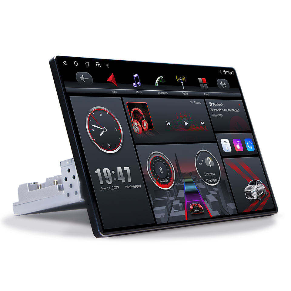 360-Degree Rotating Head Shaking Machine 13inch Android Double Spindle 1920*1200 Touch Screen Car Radio Gps Navigation